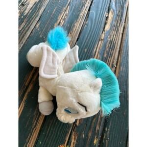 Disney Hercules Baby Pegasus Plush Stuffed Animal White Blue Mane 10 inch A144